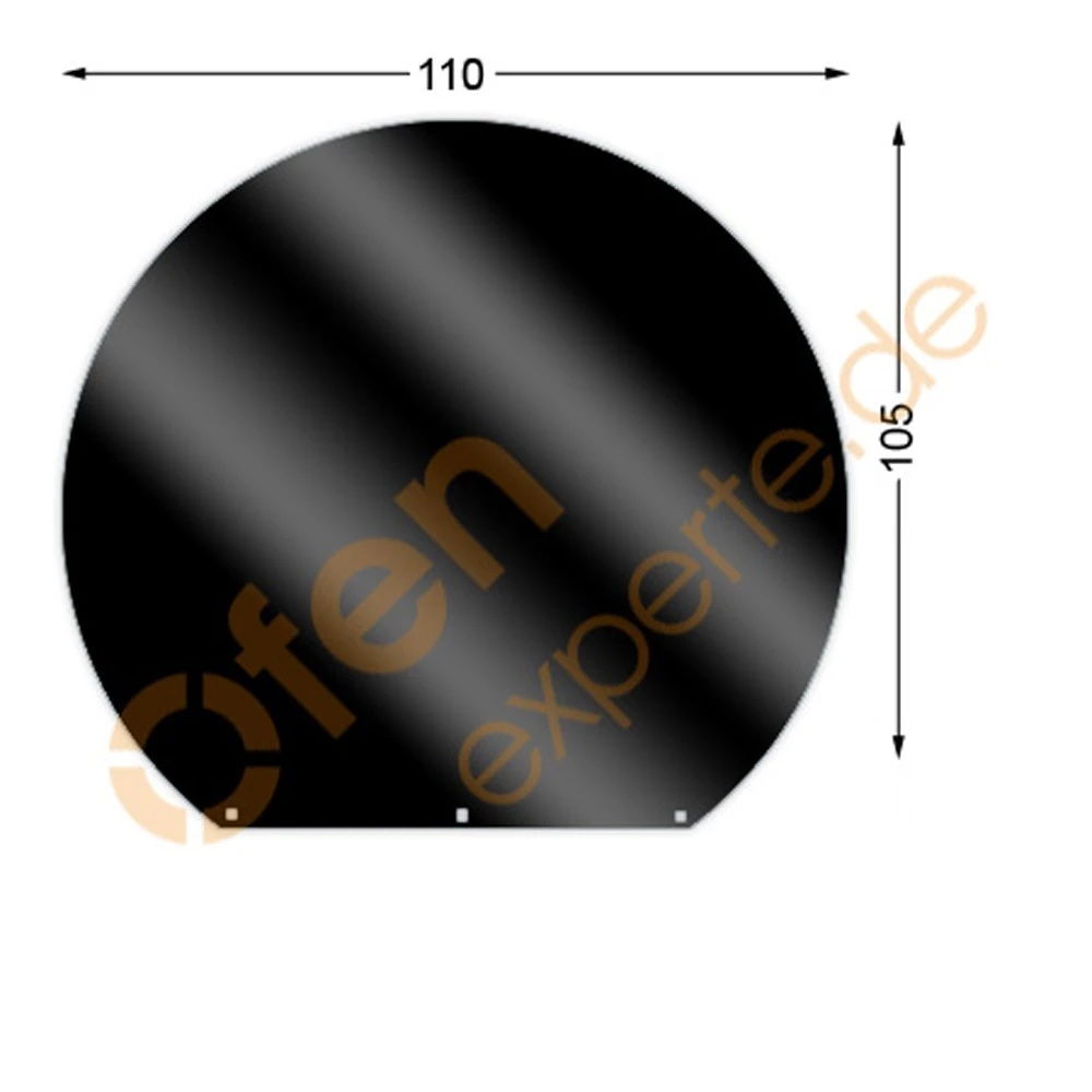 Bodenplatte, Kreisabschnitt 105 X 110 Cm, Mattschwarz, Gussgrau Zweiseitig Emailliert 1 Bodenplatte, Kreisabschnitt 105 X 110 Cm, Mattschwarz, Gussgrau Zweiseitig Emailliert