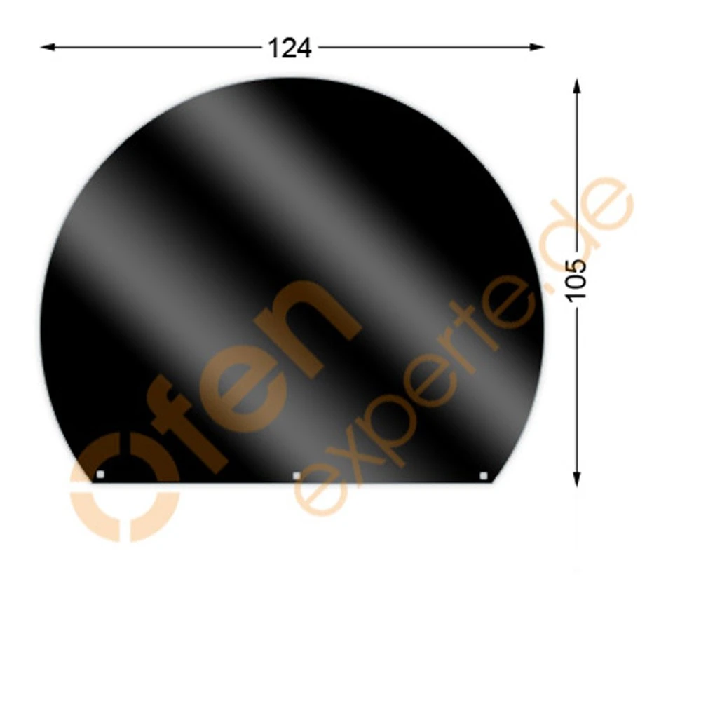 Bodenplatte, Kreisabschnitt 105 X 124 Cm, Mattschwarz, Gussgrau Zweiseitig Emailliert 1 Bodenplatte, Kreisabschnitt 105 X 124 Cm, Mattschwarz, Gussgrau Zweiseitig Emailliert
