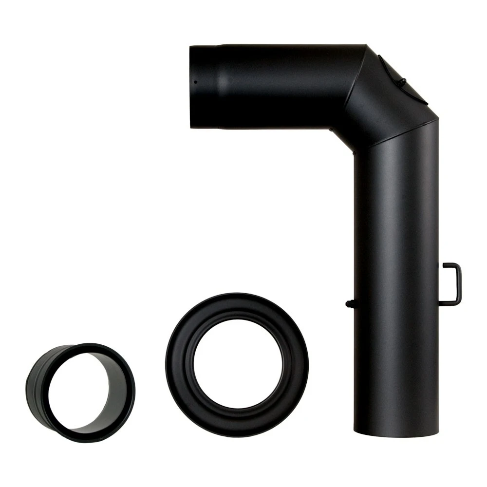 Ofenrohr-Set, Mit Drosselklappe, ø 150 Mm 1 Ofenrohr-Set, Mit Drosselklappe, ø 150 Mm