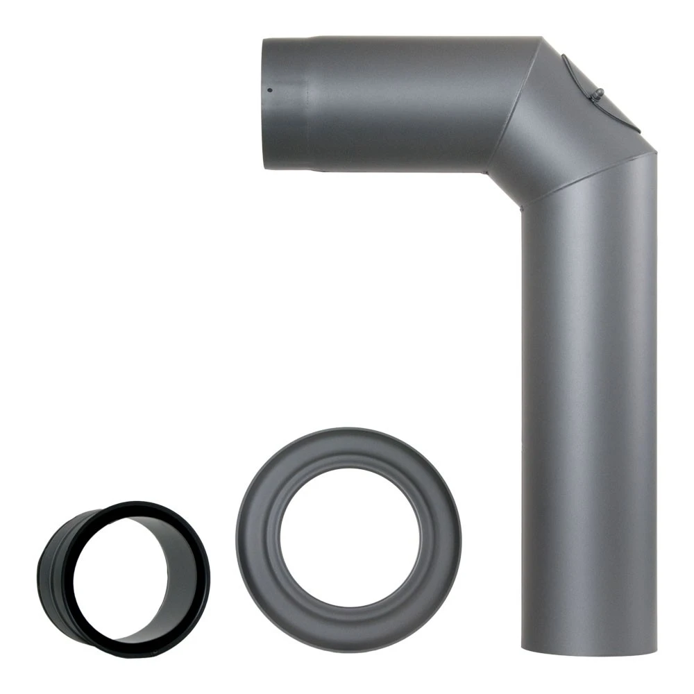 Ofenrohr-Set Ohne Drosselklappe, ø 120 Mm 3 Ofenrohr-Set Ohne Drosselklappe, ø 120 Mm – Bild 3
