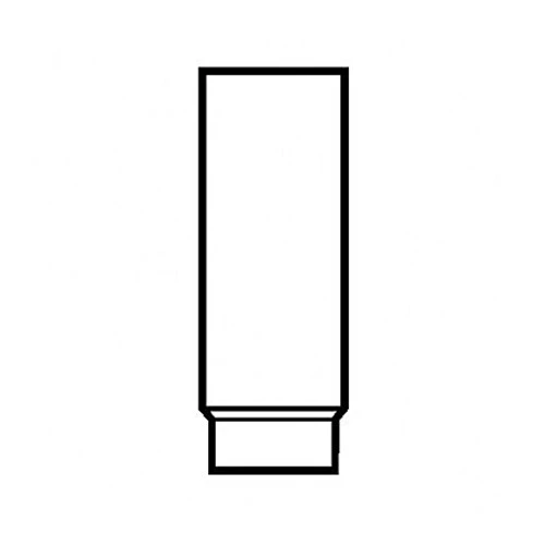 Ofenrohr, Zylindrisch, Eingezogen, Gefalzt, Weiß Pulverbeschichtet, 130/750 Mm 1 Ofenrohr, Zylindrisch, Eingezogen, Gefalzt, Weiß Pulverbeschichtet, 130/750 Mm