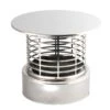 Schornstein, Regenhut Mit Funkenschutzgitter, Edelstahl, ø 113 Mm (173 Mm)