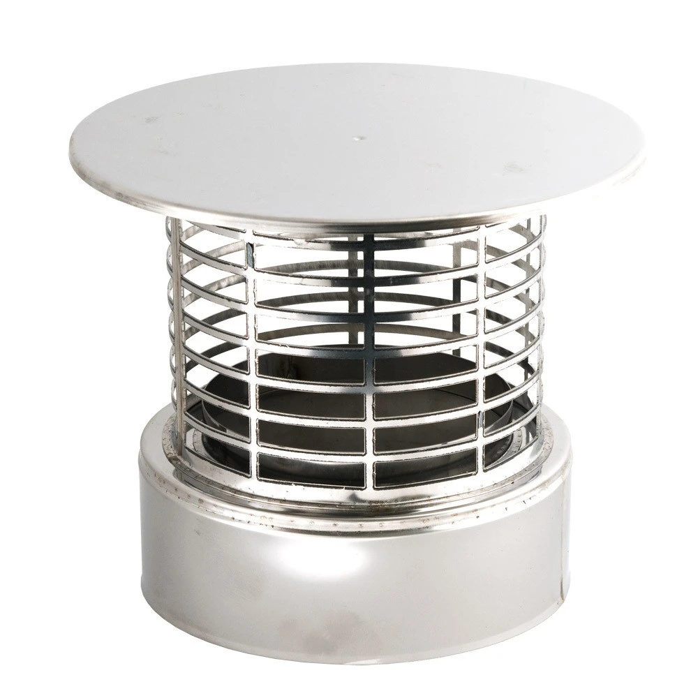 Schornstein, Regenhut Mit Funkenschutzgitter, Edelstahl, ø 180 Mm (240 Mm) 2 Schornstein, Regenhut Mit Funkenschutzgitter, Edelstahl, ø 180 Mm (240 Mm) – Bild 2