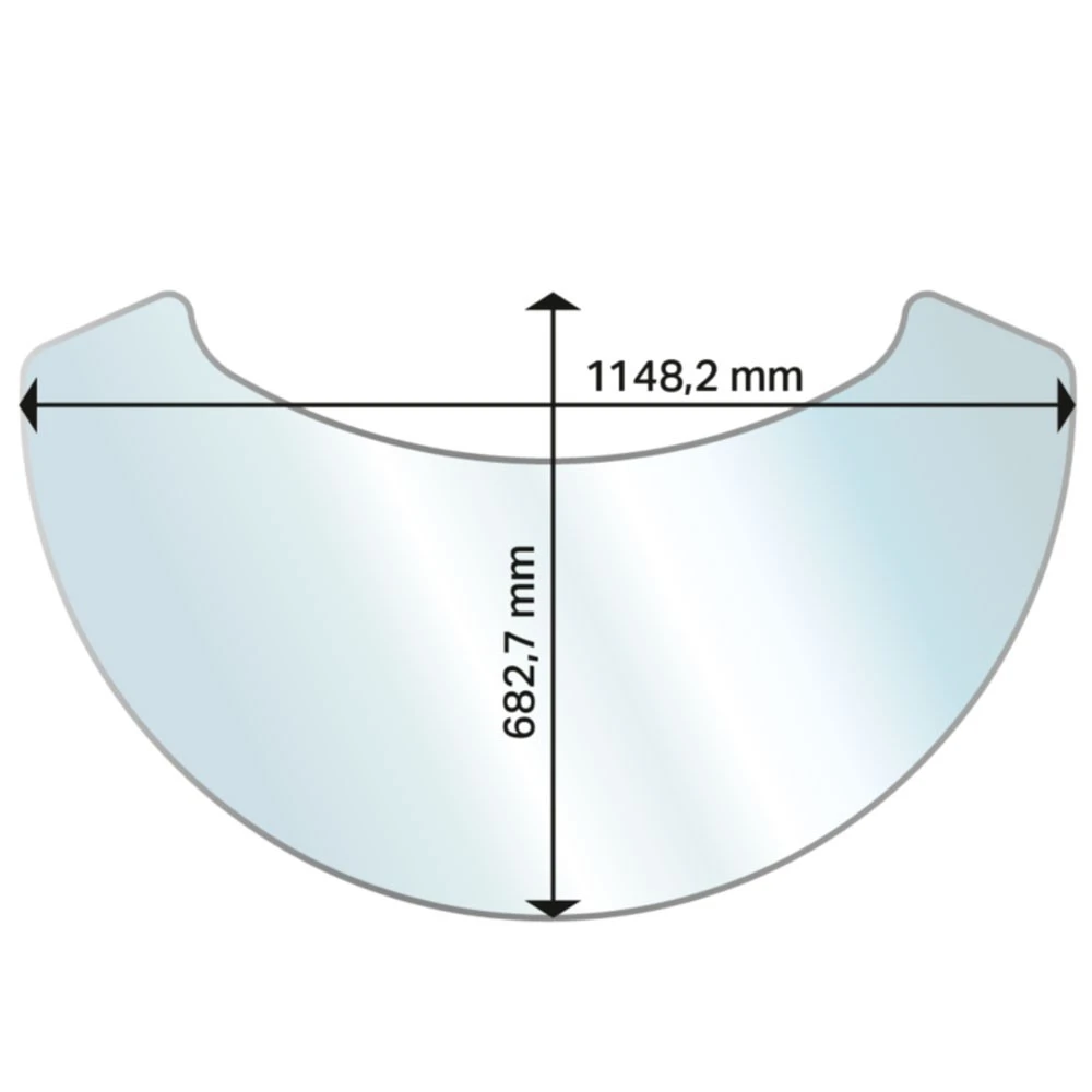 Aduro Glas-Bodenplatte Ellipse - Aduro 15-Serie 1 Aduro Glas-Bodenplatte Ellipse - Aduro 15-Serie
