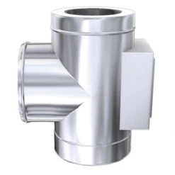 Feuerungsanschluss 90°, Abgang Auf MKD Mit Prüföffnung, ø 160 Mm (220 Mm)