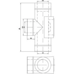 Feuerungsanschluss 90°, Abgang Auf MKD Mit Prüföffnung, ø 160 Mm (220 Mm) 5 Feuerungsanschluss 90°, Abgang Auf MKD Mit Prüföffnung, ø 160 Mm (220 Mm) -Ofen Experte Verkäufe afts 90 pot 450 1280x1280 7