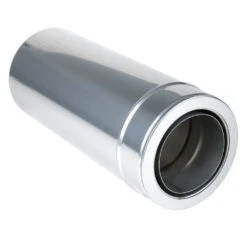 Schornstein, Rohr 500 Mm Kürzbar, Edelstahl, ø 80 Mm (140 Mm)