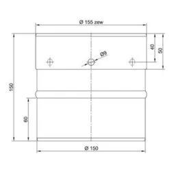 Montage-Adapter Für AirTwister T400 (dn 220 Mm)