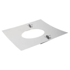 Deckenblende 2-teilig, 500 X 500 Mm, 20° - 35°, Edelstahl, ø 160 Mm (220 Mm)