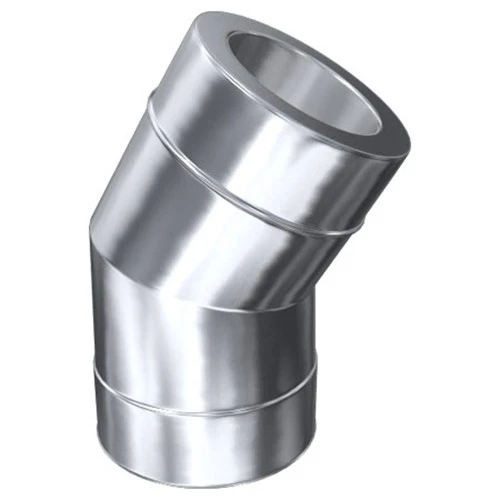 Schornstein, Bogen 30°, Edelstahl, ø 160 Mm (220 Mm) 1 Schornstein, Bogen 30°, Edelstahl, ø 160 Mm (220 Mm)