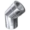 Schornstein, Bogen 45°, Edelstahl Doppelwandig, ø 100 Mm (160 Mm)