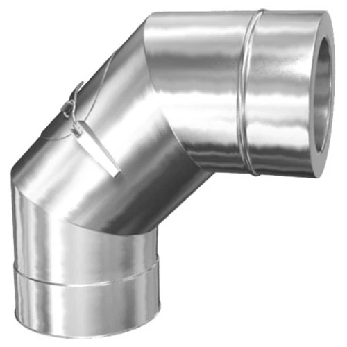 Schornstein, Bogen 90° Mit Revisionsöffnung, Edelstahl, ø 200 Mm (260 Mm) 1 Schornstein, Bogen 90° Mit Revisionsöffnung, Edelstahl, ø 200 Mm (260 Mm)