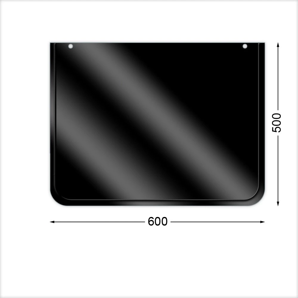 Ofenblech, 500 X 600 Mm, Schwarz Emailliert, 3-seitig Gesickt 1 Ofenblech, 500 X 600 Mm, Schwarz Emailliert, 3-seitig Gesickt