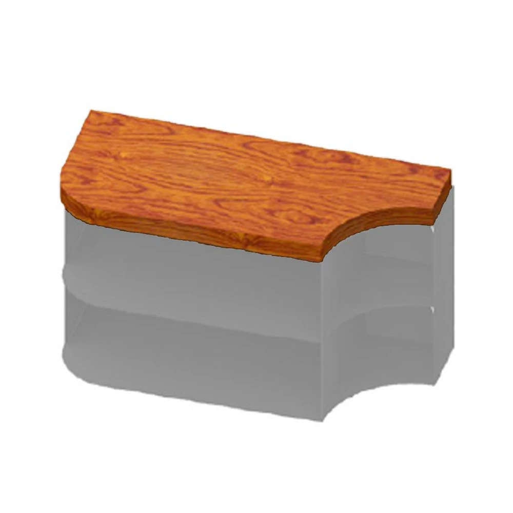 CERA Design Holzauflage Rund, Braun Gebeizt Für Anbauelement Kaminofen Faro 1 CERA Design Holzauflage Rund, Braun Gebeizt Für Anbauelement Kaminofen Faro