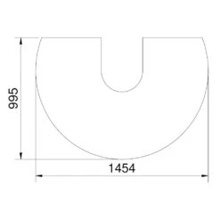 CERA Design Glasvorlegeplatte, 1454 X 995 Mm, Kaminofen Nano & Nano +