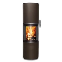 Kaminofen CERA Design Volare, Raumluftunabhängig (6 KW) -Ofen Experte Verkäufe cera volare mocca 500px 1280x1280