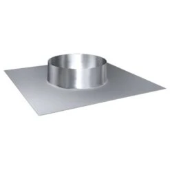 Schornstein, Dachdurchführung 0° - 5°, Edelstahl, ø 100 Mm (180 Mm)