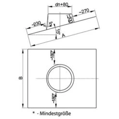 Schornstein, Dachdurchführung 5° - 20°, Edelstahl, ø 113 Mm (193 Mm) -Ofen Experte Verkäufe ddto15de 450 1280x1280