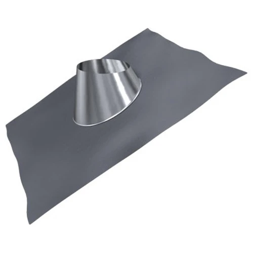 Schornstein, Dachdurchführung 20 - 35°, Edelstahl, ø 130 Mm (210 Mm), Bleikragen 1 Schornstein, Dachdurchführung 20 - 35°, Edelstahl, ø 130 Mm (210 Mm), Bleikragen