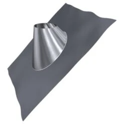 Schornstein, Dachdurchführung 35° - 50°, Edelstahl, ø 200 Mm (280 Mm), Bleikragen