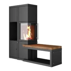 Kaminofen DROOFF Livera 2 L (8 KW) -Ofen Experte Verkäufe drooff livera tueranschlag links holzregal mit tueren links bank eiche rechts 1280x1280
