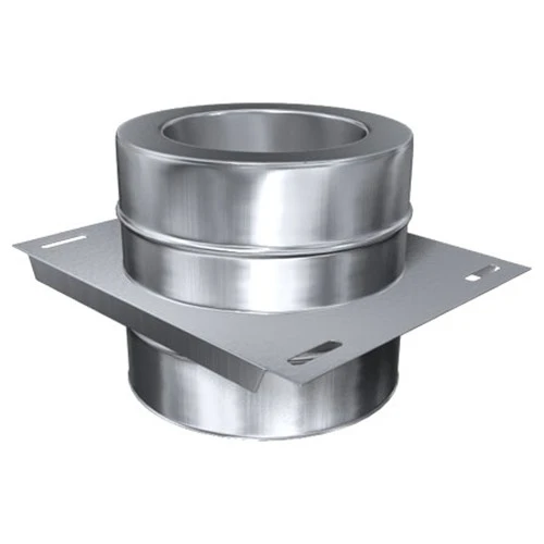 Schornstein, Durchgangsfußteil, Edelstahl, ø 180 Mm (240 Mm) 1 Schornstein, Durchgangsfußteil, Edelstahl, ø 180 Mm (240 Mm)