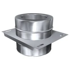 Schornstein, Durchgangsfußteil, Edelstahl, ø 250 Mm (310 Mm)