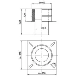 Schornstein, Fußteil Offen, Edelstahl, ø 120 Mm (180 Mm) 5 Schornstein, Fußteil Offen, Edelstahl, ø 120 Mm (180 Mm) -Ofen Experte Verkäufe kftpde 450 1280x1280 2