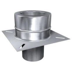 Schornstein, Fußteil Offen, Edelstahl, ø 120 Mm (180 Mm)