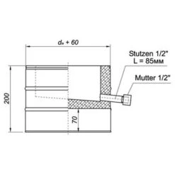 Fußteil Mit Kondensatablauf Für Den Standfuß, Edelstahl, ø 120 Mm (180 Mm) -Ofen Experte Verkäufe kftsde 450 1280x1280 3