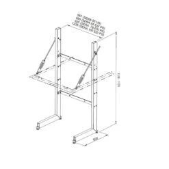 Leda Traggestell, Variabel Für SERA 55/78/100 ES/ PS (ohne Tragrahmen)