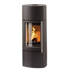 Wasserführender Guss-Kaminofen Leda Delta W (8 KW) Mit LEDATRONIC LT3 WiFi