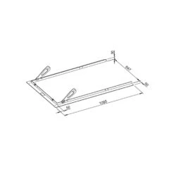 Leda Tragrahmen (SERA 55 US) Breite 647 Mm X Tiefe 1095 Mm, Auflage 50 Mm