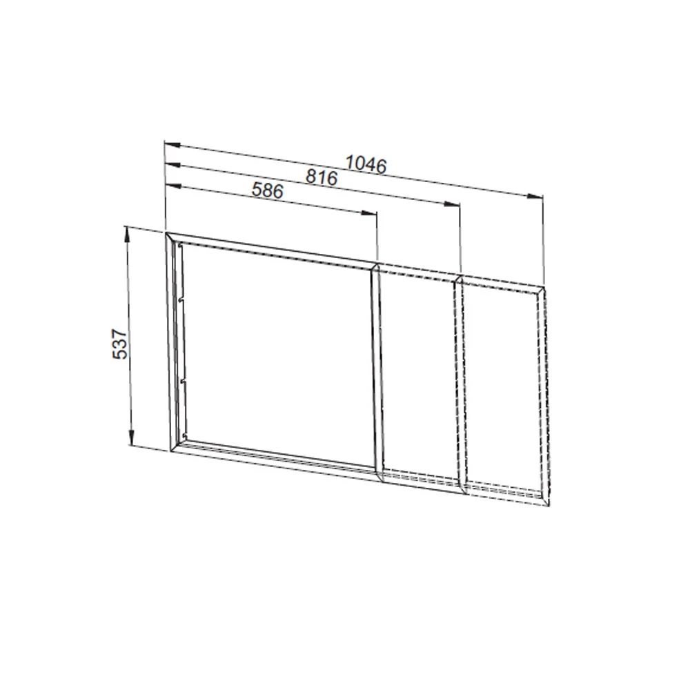 Blendrahmen Für DS-Rückseite/ 2. Seite, Schwarz, Flach (Leda SERA 78 DS) 1 Blendrahmen Für DS-Rückseite/ 2. Seite, Schwarz, Flach (Leda SERA 78 DS)