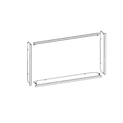 Tiefe Blenden, Schwarz, Pulverbeschichtet, (Leda SERA 55 F/ DS)