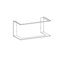 Tiefe Blenden, Schwarz, Pulverbeschichtet, (Leda SERA 100 PS)