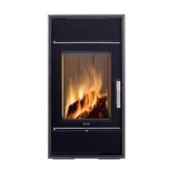 Leda Turma Glas-Frontplattenset, Schwarz