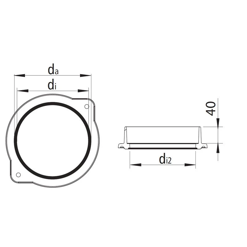 Leda Heizgasstutzen Rubin 160 Mm Und Für GSK/LHK Anschlussstutzen, Eingang, Ø 145 Mm/ Ausgang, Ø 160 2 Leda Heizgasstutzen Rubin 160 Mm Und Für GSK/LHK Anschlussstutzen, Eingang, Ø 145 Mm/ Ausgang, Ø 160 – Bild 2