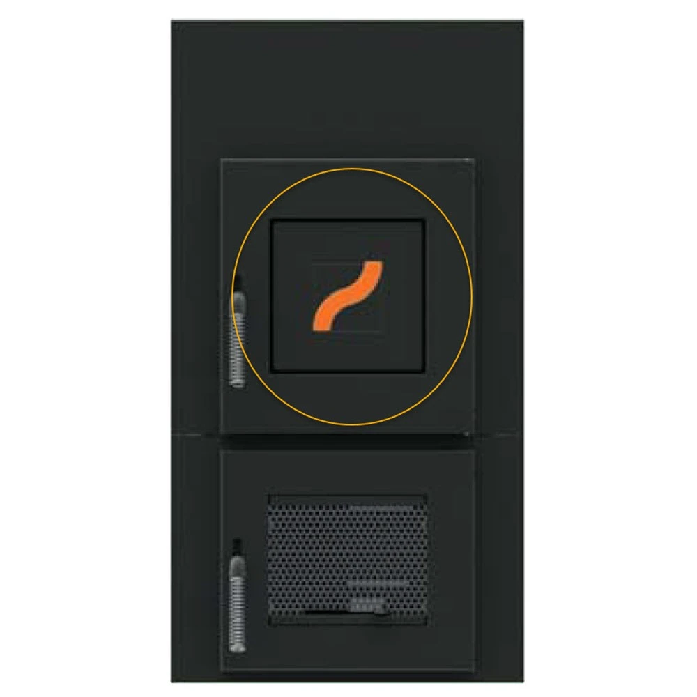 Guss-Feuertüreinlage Leda Diamant 1 Guss-Feuertüreinlage Leda Diamant