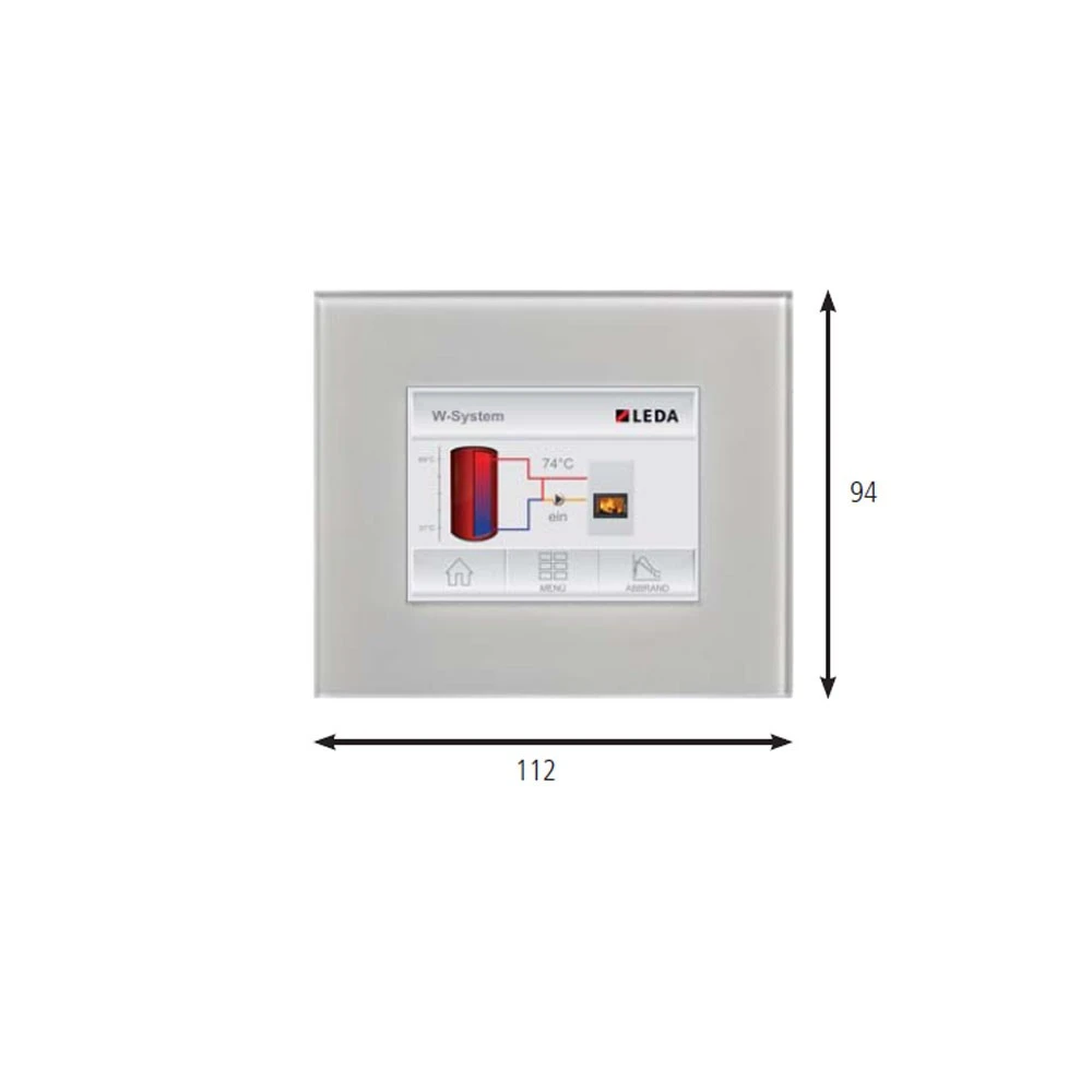 Grafikdisplay (inkl. UP-Gehäuse Und 6 M Datenbusleitung) 1 Grafikdisplay (inkl. UP-Gehäuse Und 6 M Datenbusleitung)
