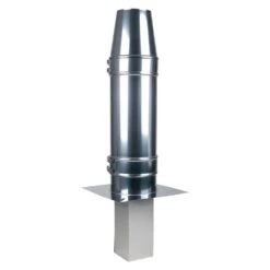 Schornsteinverlängerung, 180 Mm Doppelwandig, Höhe 0,43 M, Fuß 130x180
