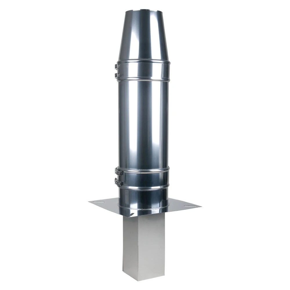 Schornsteinverlängerung, 180 Mm Doppelwandig, Höhe 0,43 M, Fuß 130x180 1 Schornsteinverlängerung, 180 Mm Doppelwandig, Höhe 0,43 M, Fuß 130x180