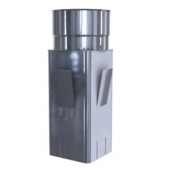 Fußteil Mit Einschub Quadratisch 165 X 165 Mm Auf 180 Mm Für Keramische Schornsteine