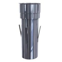 Fußteil Mit Einschub Rund 130 Mm Auf 150 Mm Für Keramische Schornsteine