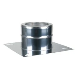 Fußteil Ohne Einschub Doppelwandig 150 Mm Für Schornsteinverlängerung