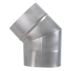 Bogen Oval 45°, Knickrichtung Breite Seite