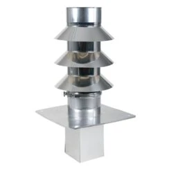 Schornsteinverlängerung, 180 Mm, Höhe 0,48 M, Fuß 130x180, Mit Düse