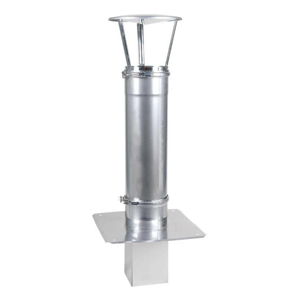 Schornsteinverlängerung, 150 Mm Einwandig, Höhe 0,54 M, Mit Regenhut 1 Schornsteinverlängerung, 150 Mm Einwandig, Höhe 0,54 M, Mit Regenhut