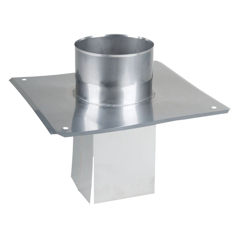 Schornsteinverlängerung, 180 Mm, Höhe 0,54 M, Fuß 180x180, Mit Regenhut 2 Schornsteinverlängerung, 180 Mm, Höhe 0,54 M, Fuß 180x180, Mit Regenhut – Bild 2