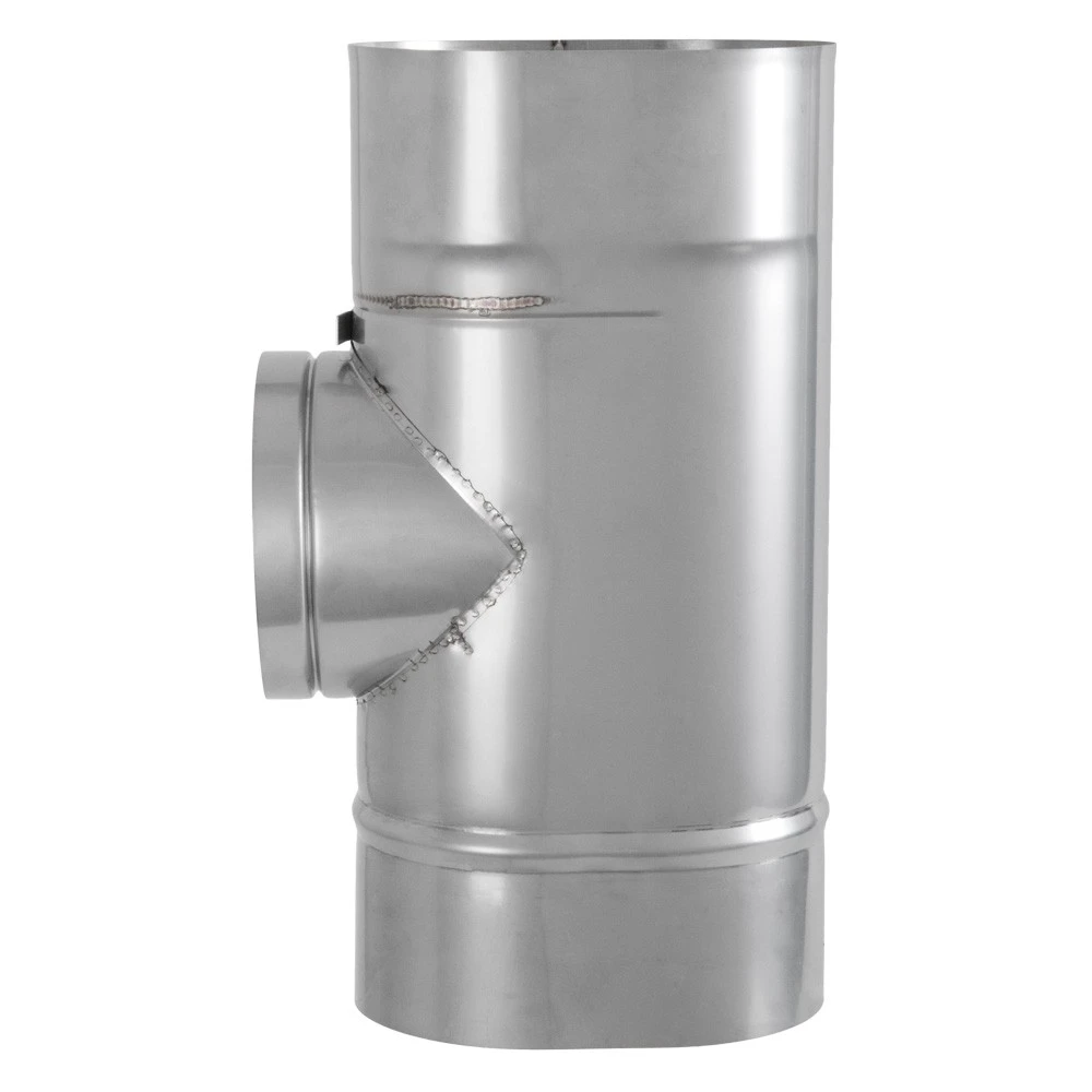 T-Stück Mit Übergang Auf 120 Mm An Der Schmalen Seite Des Ovalen Rohres 2 T-Stück Mit Übergang Auf 120 Mm An Der Schmalen Seite Des Ovalen Rohres – Bild 2